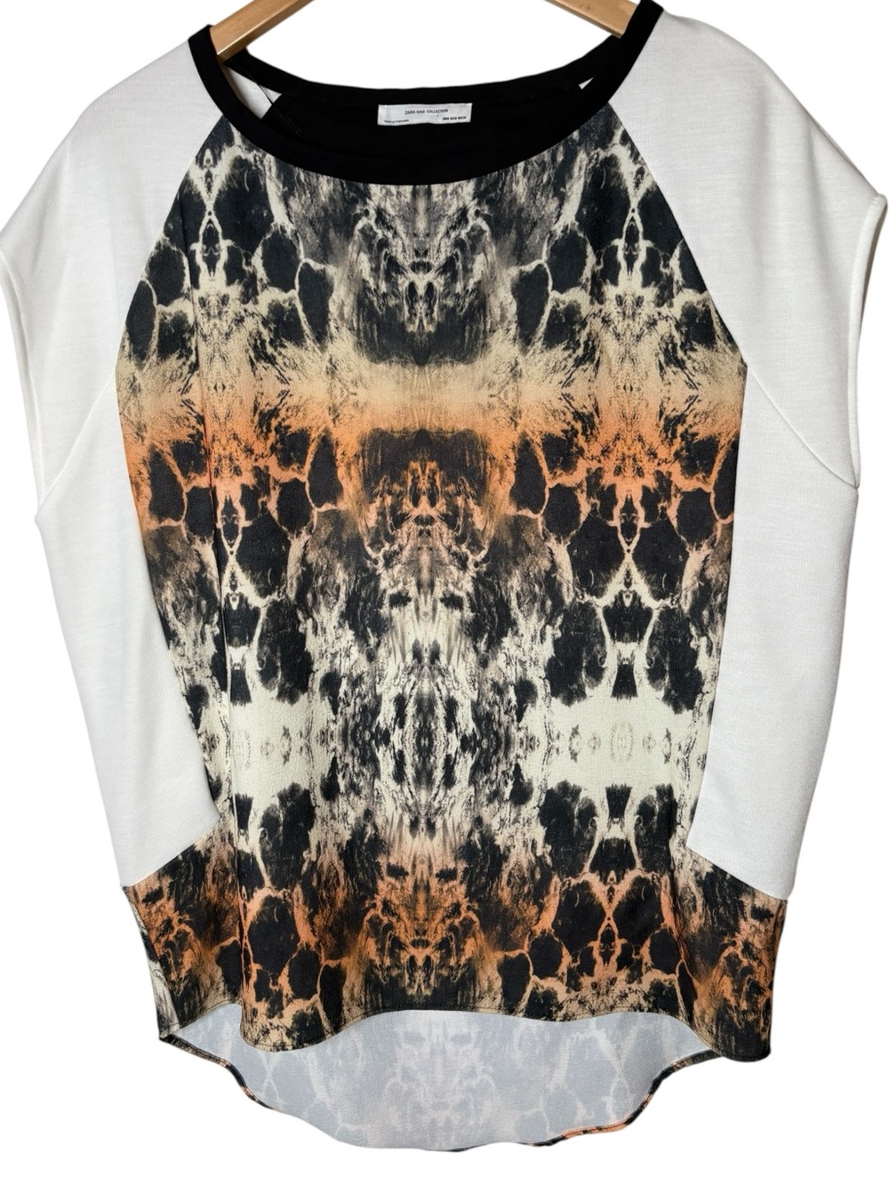 Women's ZARA Oversized Printed Sleeveless Top M